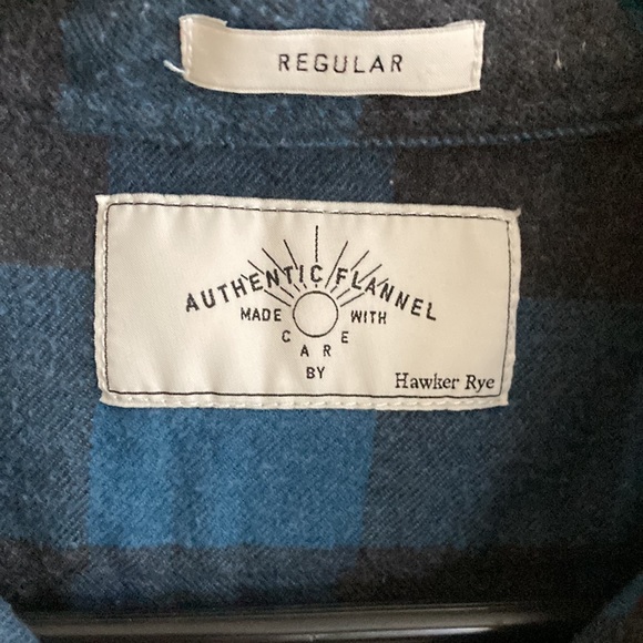 Men’s blue flannel - Picture 2 of 3